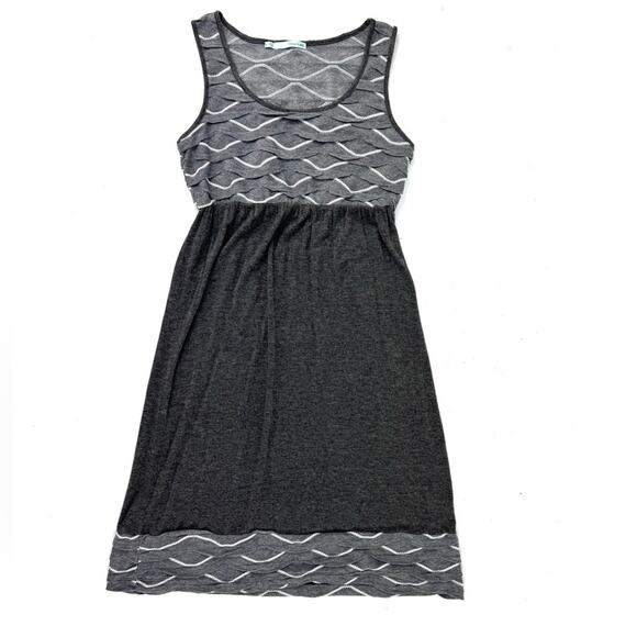 Maurices Charcoal Gray Sleeveless Empire Dress - Picture 1 of 7